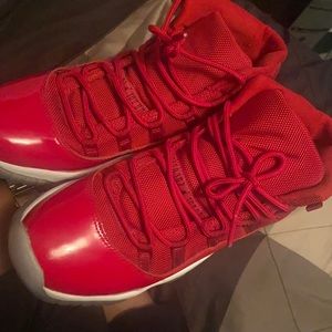 Jordan red gym 11’s